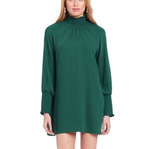 Amanda Uprichard Green Long Sleeve Dress